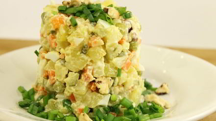 Рецепт оливье вегетарианский