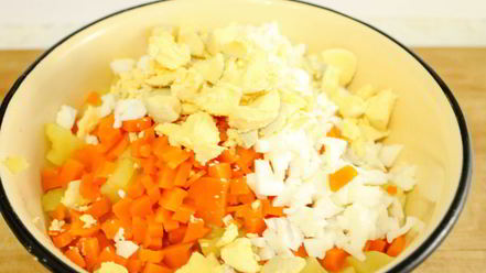 Рецепт оливье вегетарианский