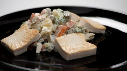 Рецепт Постного салата Оливье