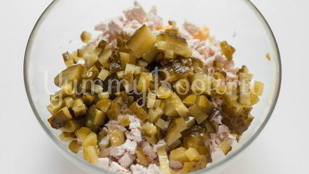 Рецепт салата оливье без майонеза и картофеля