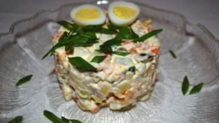 Рецепт салата оливье по-домашнему