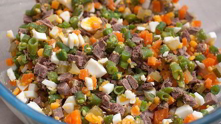 Рецепт салата оливье по дюкану