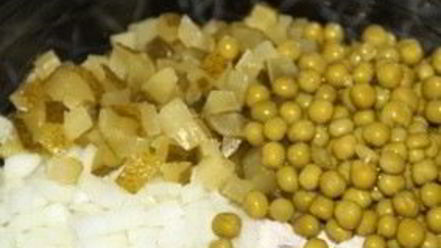 Рецепт салата оливье с икрой