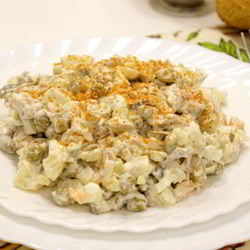 Рецепт Салата Оливье с индейкой