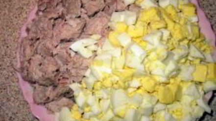 Рецепт салата оливье с кукурузой