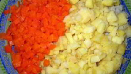 Рецепт салата оливье с кукурузой