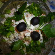 Рецепт Салата Оливье с яблоками