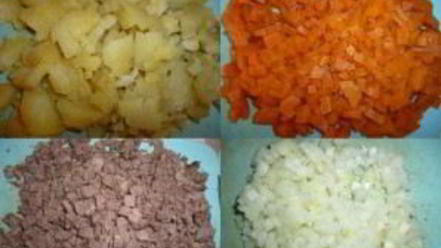 Рецепт салата оливье с яблоками