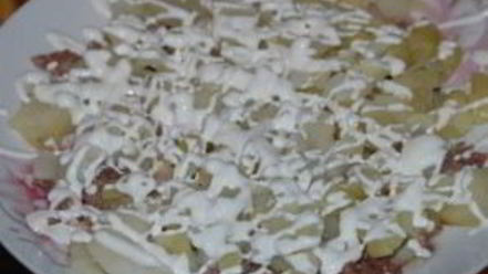 Рецепт салата оливье со сметаной