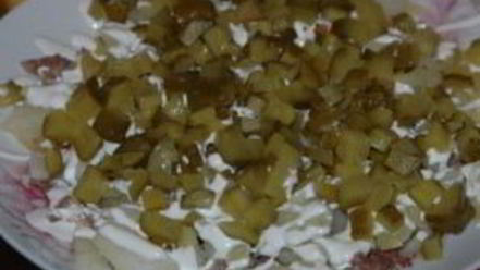 Рецепт салата оливье со сметаной