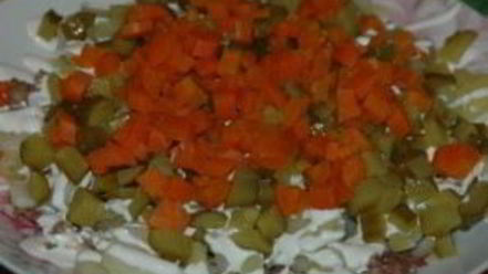 Рецепт салата оливье со сметаной