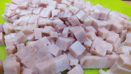 Рецепт салата оливье в майонезном блинчике