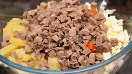 Рецепт салата оливье