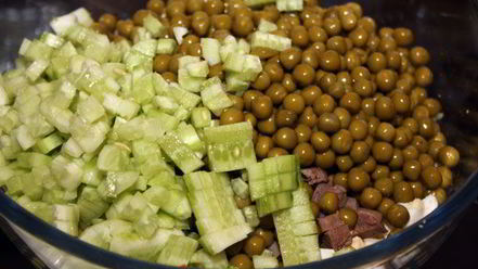 Рецепт салата оливье