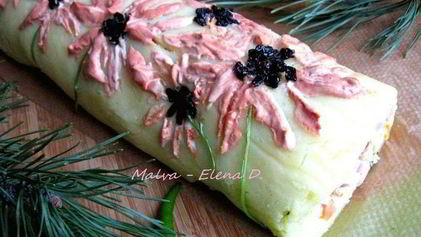 Рецепт Салата-рулета оливье