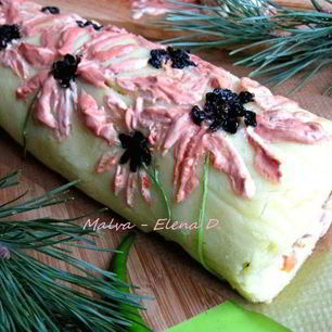 Рецепт Салата-рулета оливье