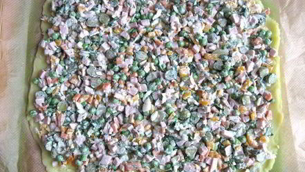 Рецепт салата-рулета оливье