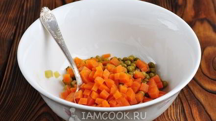 Рецепт салата-закуски оливье в ветчине