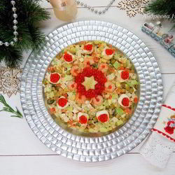 Рецепт Современного оливье с авокадо