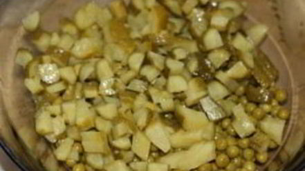 Рецепт вегетарианского оливье