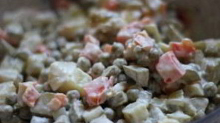 Рецепт вегетарианского оливье