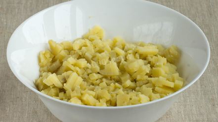 Рецепт вегетарианского салата оливье