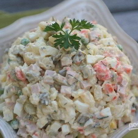 Рецепт Вкусного салата Оливье