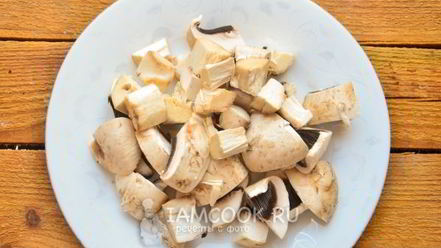 Рецепт постного салата с шампиньонами