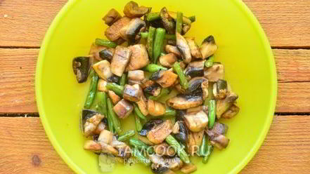 Рецепт постного салата с шампиньонами