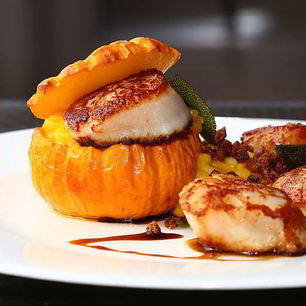 Рецепт Салата из морских гребешков