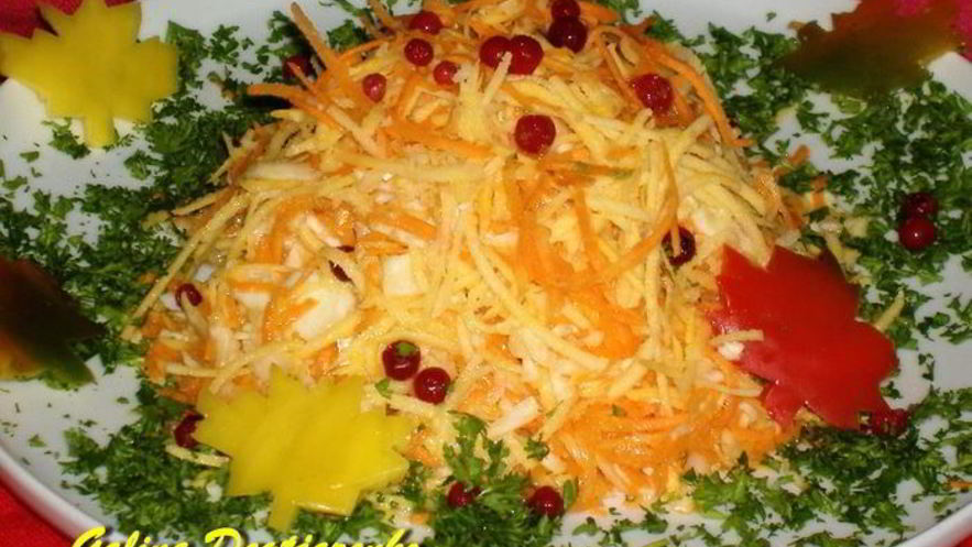 Рецепт салата из овощей бабье лето