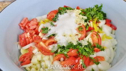 Рецепт салата из патиссонов на зиму