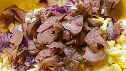 Рецепт салата из печени трески