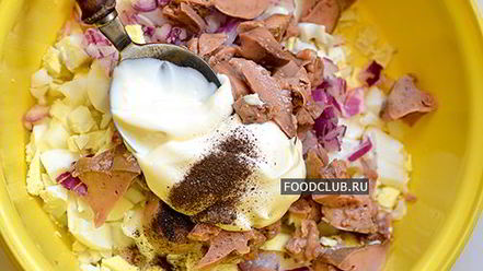 Рецепт салата из печени трески