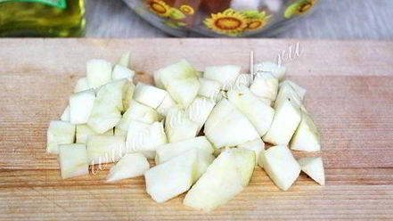 Рецепт салата куриного с хурмой и яблоками