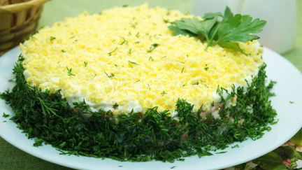 Рецепт Классического салата Мимоза