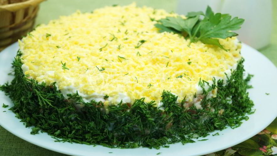 Рецепт классического салата мимоза