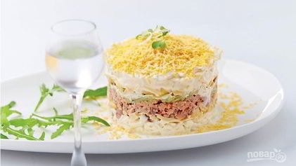 Рецепт Мимозы с маслом