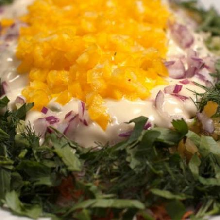 Рецепт Нежной мимозы