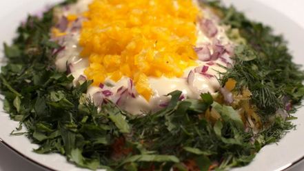 Рецепт нежной мимозы