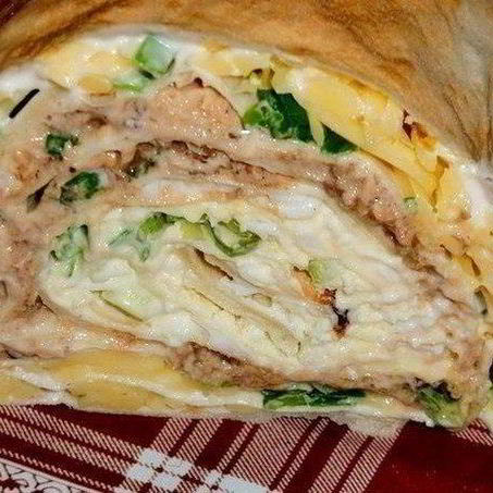 Рецепт Рулета Мимоза