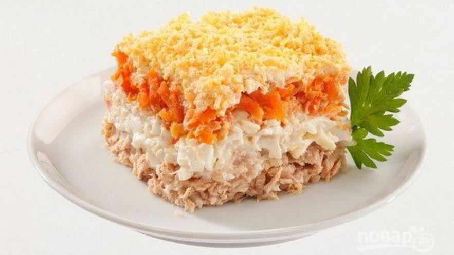 Рецепт салата мимоза без картошки