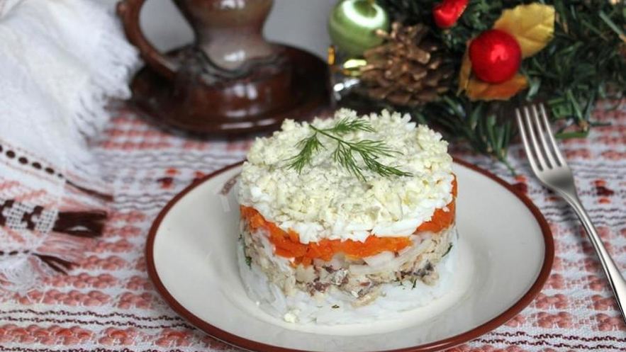 Рецепт салата мимоза классический с рисом