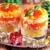 Рецепт Салата Мимоза новогодний