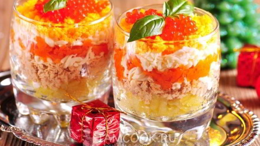 Рецепт салата мимоза новогодний