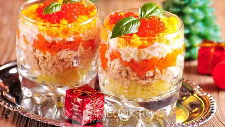 Рецепт салата мимоза новогодний