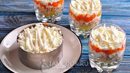 Рецепт салата мимоза новогодний