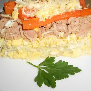 Рецепт Салата мимоза по-новому