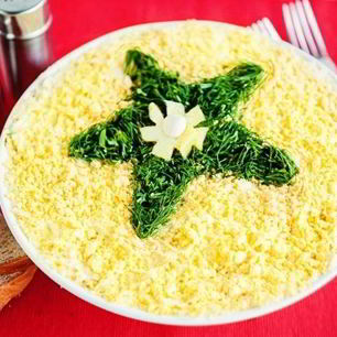 Рецепт Салата Мимоза с картошкой