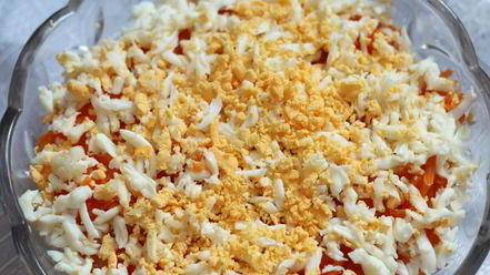 Рецепт салата мимоза с консервированной горбушей